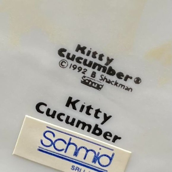 Schmid 1992 Kitty Cucumber Golf Golfer Cat Figurine - Picture 6 of 7